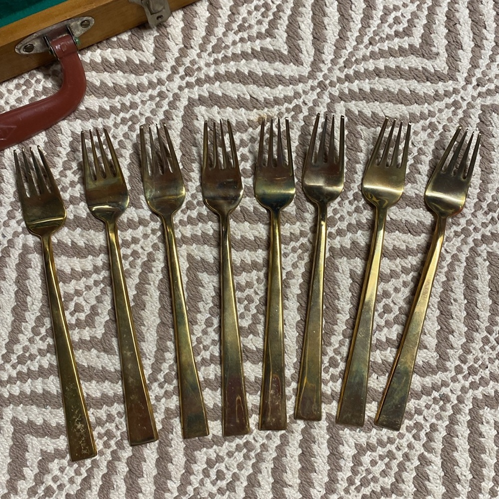 Kee teck jewelry vintage Bangkok Thailand silverware set - Picture 12 of 16